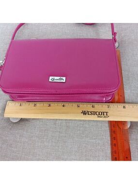 Buxton PINK faux Leather Crossbody Bag